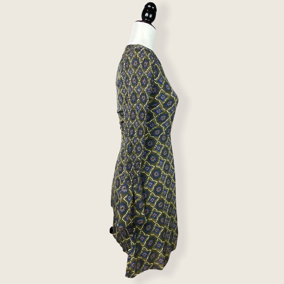 NWT Spencer + Shaw Olive Green/Royal Blue Dress XS - Picture 4 of 16